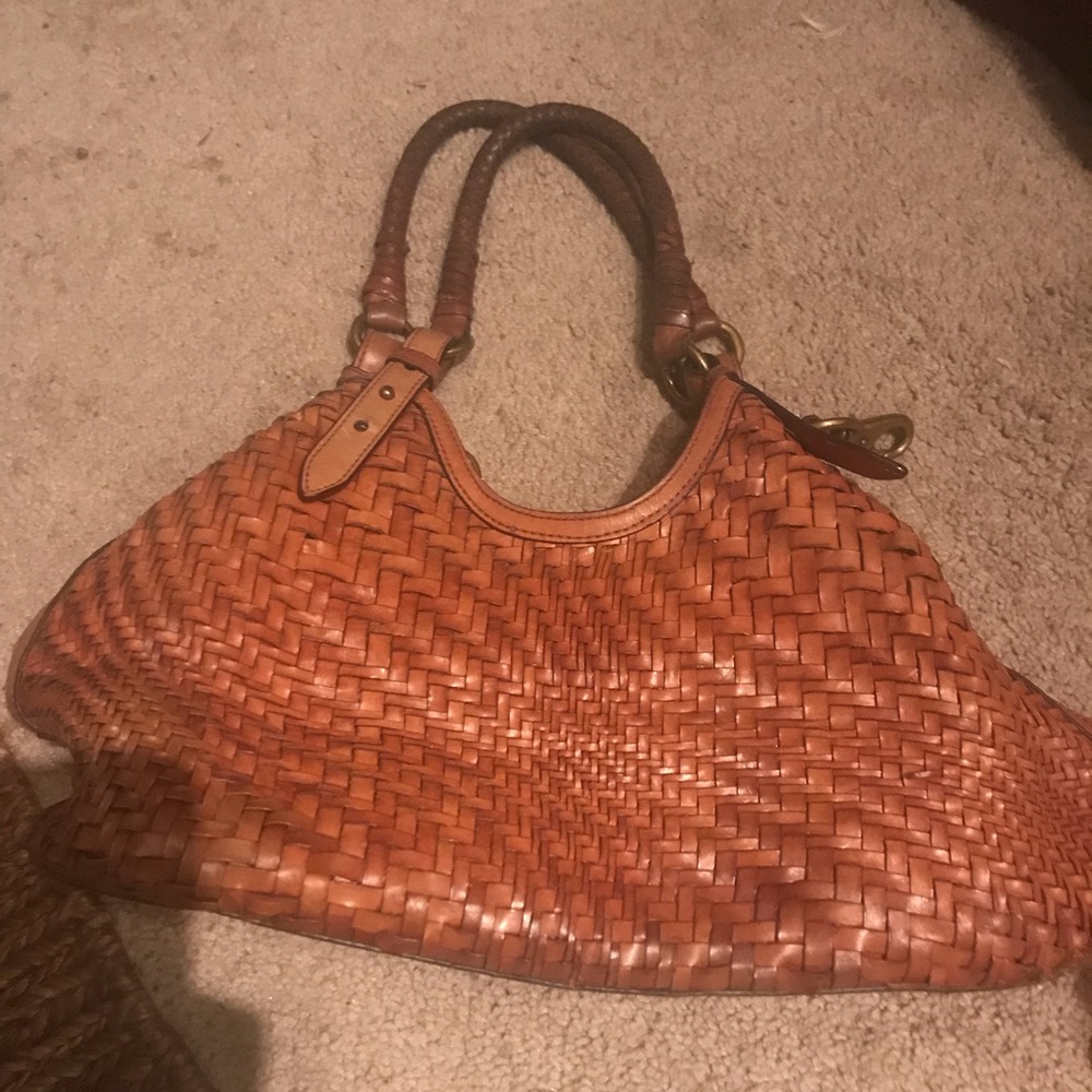 Cole Haan Genevieve Triangle brown purse